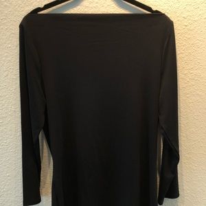 Black off the shoulder top